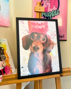 Quadro pet personalizado com moldura e vidro acrílico 30x40 - Imagem 3