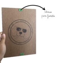 Plaquinha Pet Cuidado com cão - Imagem 2