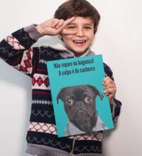 Plaquinha Pet Não Repare a Bagunça