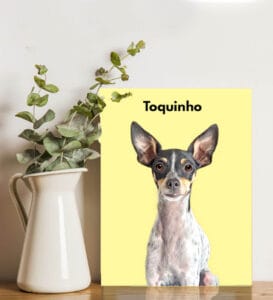 Plaquinha Pet Minimalista Personalizada A4 - Imagem 3