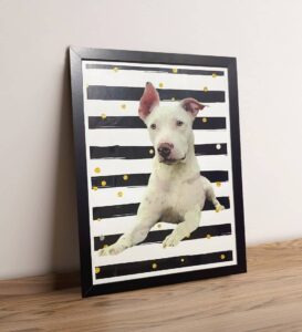 Quadro pet personalizado com moldura e vidro acrílico 30x40 - Imagem 4