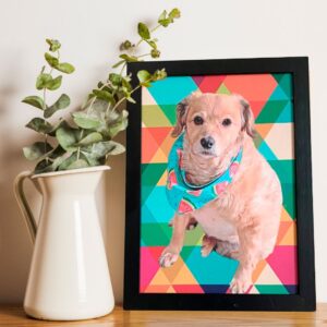 Kit com 2 quadros pet individuais com moldura 20x30 - Imagem 3