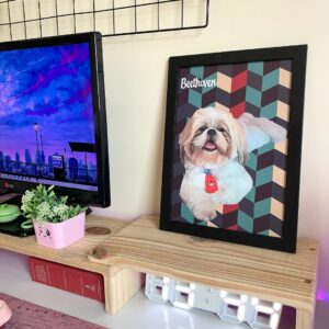 Kit com 2 quadros pet individuais com moldura 20x30 - Imagem 4